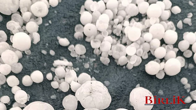 Hekimhan'da Ceviz Büyüklüğünde Dolu Yağdı