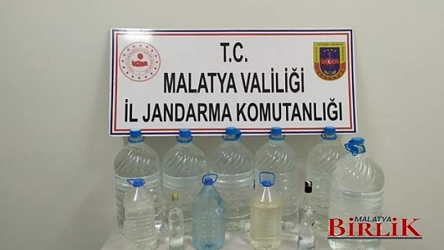 Hekimhan'da Kaçak Alkol Yakalandı