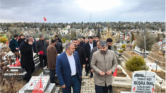 HÜDA PAR Milletvekili Dinç, Malatya'da deprem yıl dönümü nedeniyle ziyaretlerde bulundu