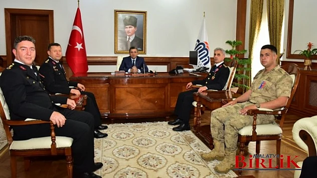 İl Jandarma Komutanlığından Vali Şahin'e, 183. Kuruluş Yıldönümü Ziyareti
