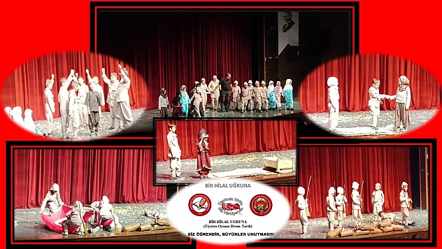 İsmet Paşa İlkokulu Yılsonu Etkinliklerinde 'Bir Hilal Uğruna' Tiyatrosu İz Bıraktı