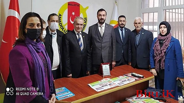 İYİ Parti Battalgazi İlçe Teşkilatı'ndan Anadolu Basın Birliğine Ziyaret