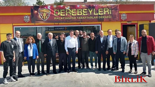 İYİ Parti Heyetinden Derebeyleri Malatyaspor Taraftarlar Derneğine Ziyaret