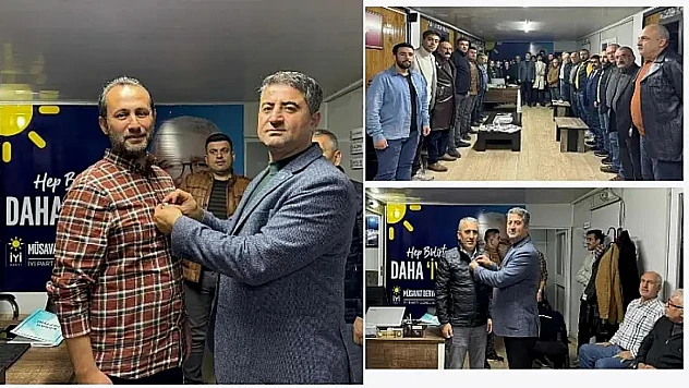 İYİ Parti Malatya İl Binasında Yeni Üyelere Rozet Takıldı