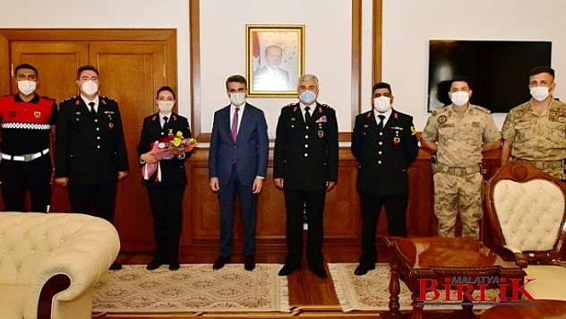 Jandarma Teşkilatı'ndan Vali Baruş'a 182. Kuruluş Yıldönümü Ziyareti