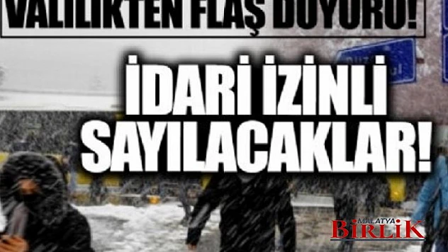 Kar Yağışı Nedeniyle Birçok İlde Kamu Çalışanlarına İdari İzin Verildi
