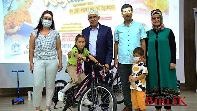 Kitap Dostu Çocuklara Battalgazi Belediyesi'nden Ödül