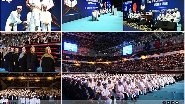 Konya'da Hafızlık Merasimi: Bin 255 Öğrenci İcazet Aldı