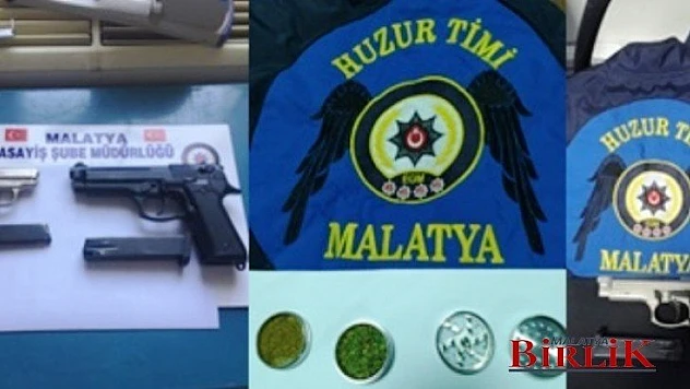 Malatya Asayişinin Başarılı Çalışmaları Devam Ediyor
