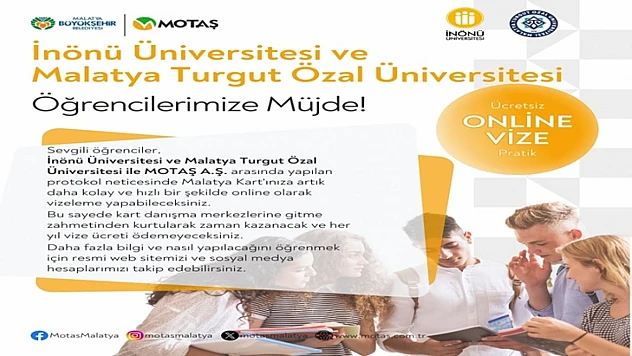 Malatya Büyükşehir Belediyesi'nden Üniversite Öğrencilerine Müjde!