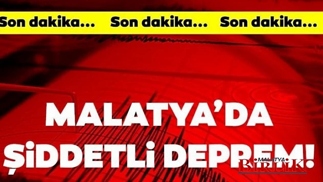 Malatya'da 5.7 Büyüklüğünde Deprem Meydan Geldi