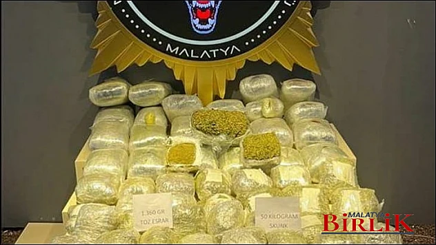 Malatya'da 51 Kilo Uyuşturucu Ele Geçirildi