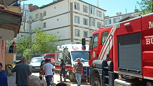 Malatya'da Apartman Dairesinde Yangın