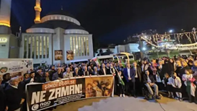 Malatya'da Gazze Protestosu
