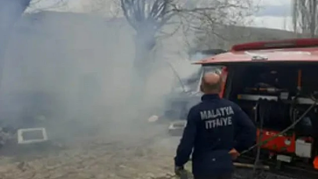 Malatya'da Korkutan Bahçe Yangını