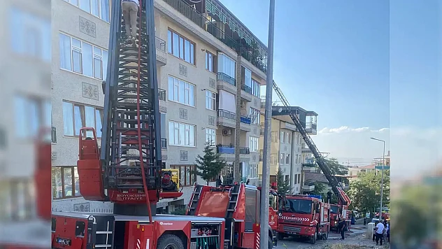 Malatya'da Korkutan Ev Yangını