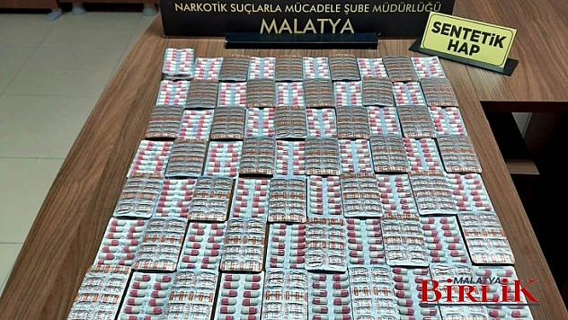Malatya'da Kubar Esrar Uyuşturucu Hap Ele Geçirmiştir
