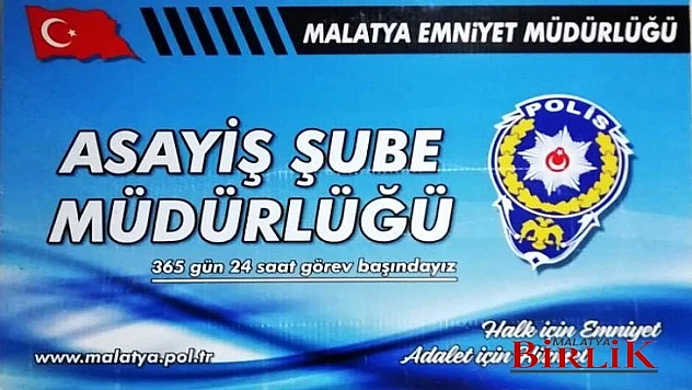 Malatya'dan Asayiş Haberler
