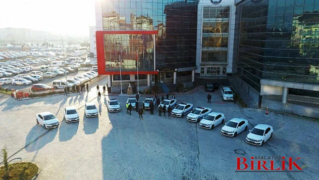 Malatya Emniyetine 12 Yeni Ekip Aracı