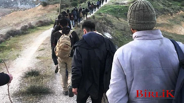 Malatya'nın Kale İlçesinde 32 Düzensiz Göçmen Yakalandı