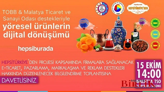 Malatya TSO'dan Yöresel Ürünlere E-Ticaret Atağı