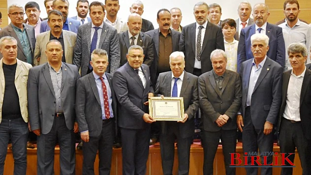 Malatya TSO Tarafından Prof. Dr. Sezai Yılmaz'a 'Şeref Üyeliği' Unvanı Verildi