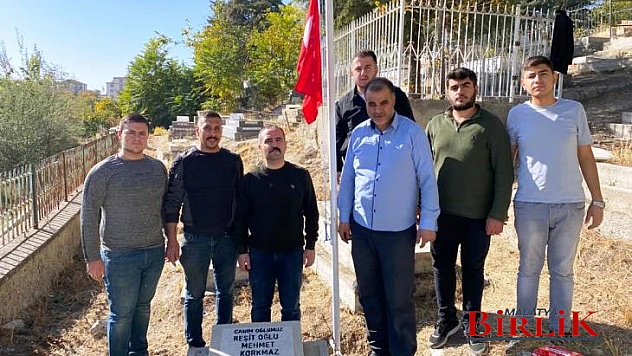 Malatya Ülkü Ocaklarından Her Şehide Bir Bayrak Projesi