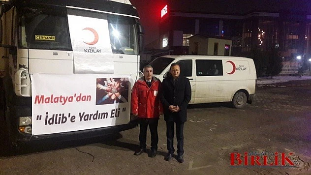 Malatya'dan 'İdlib'e Yardım Eli' Uzatıldı