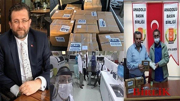 Malatyalı Genç İş Adamından Siperlik ve Maske Desteği