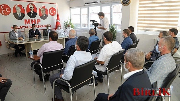 Milletvekili Çakır Ve Başkan Güder'den MHP İl Başkanı Samanlı'ya Ziyaret