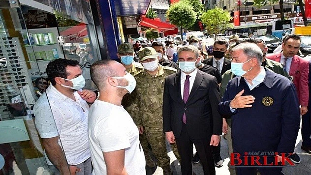 Millî Savunma Bakanı Akar, Malatya'da İncelemelerde Bulundu