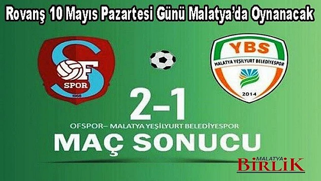 Ofspor 2 - 1 Malatya Yeşilyurt Belediyespor