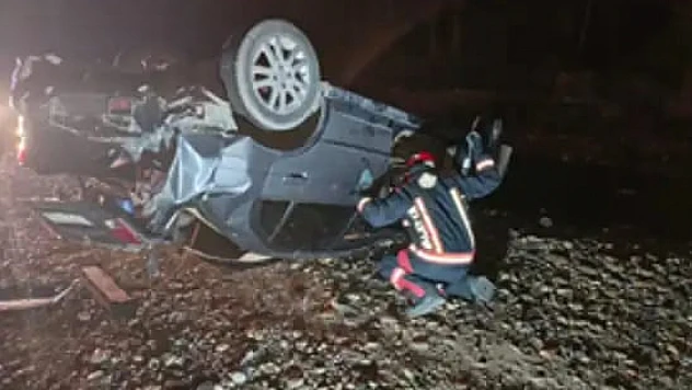 Otomobil Takla Atıp Ters Yattı: 2 Yaralı