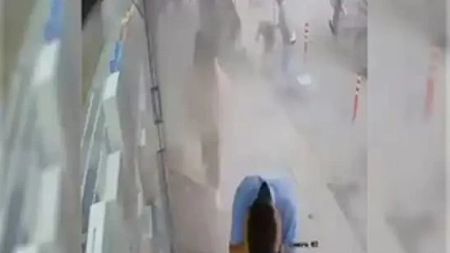 Patlayan Tır Lastiği Korku Dolu Anlar Yaşattı