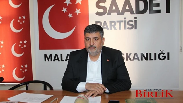 Saadet Partisi Malatya İl Başkanı Canbay'dan Basın Açıklaması