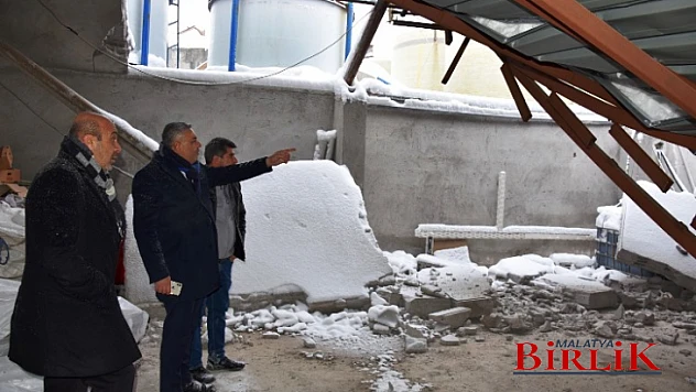 Sadıkoğlu, Çatı Çökme Olayı Yaşanan Esnaf Ve Sanayicileri Ziyaret Etti