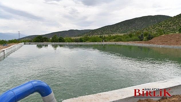 Taşmış'a Kapalı Sistem Sulama Kanalı İnşa Edildi