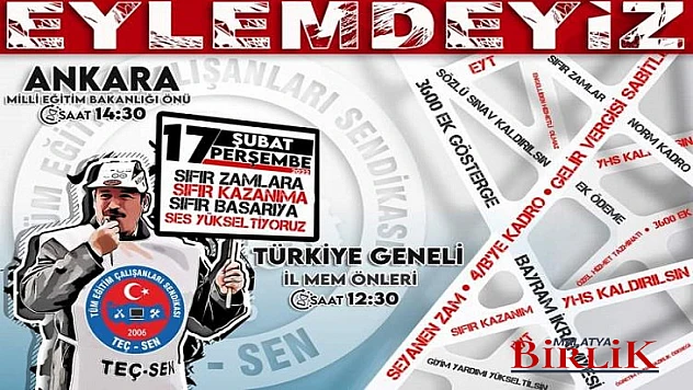 TEÇ-SEN'den Basın Açıklaması