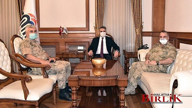 Tümgeneral Halis Zafer Koç, Vali Baruş'u Ziyaret Etti