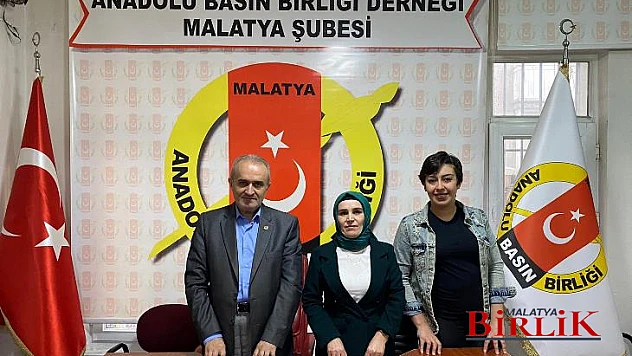 Türkiye İttifak Partisi Akçadağ İlçe Başkanı Mercan Cengiz'den Anadolu Basın Birliğine Ziyaret