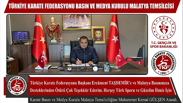 Türkiye Karate Federasyonu Malatya'yı Unutmadı İlimizi Onurlandırdı