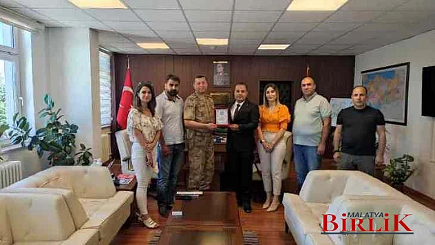 Türkiye Oryantiring Federasyonu Malatya İl Yönetiminden Jandarma Komutanlığı'nı Ziyaret
