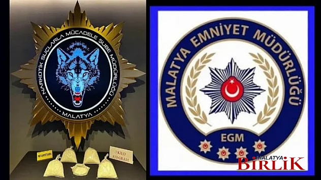 Uyuşturucu Sevkiyatına Malatya Polisi Dur Dedi