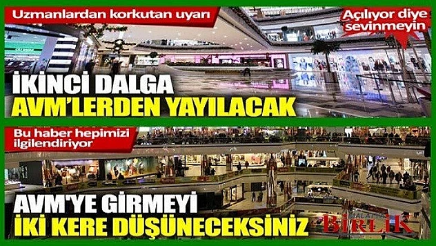 Uzmanlar AVM'ler Konusunda Vatandaşları Uyarıyor