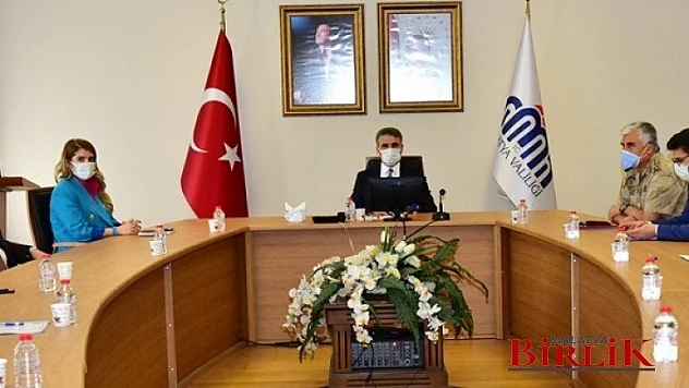 Vali Aydın Baruş Başkanlığında Uyuşturucu ile Mücadele Toplantısı