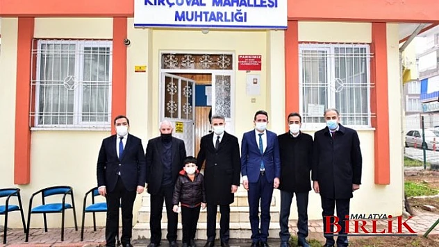 Vali Baruş, Battalgazi ve Kırçuval Mahalle Muhtarlarını Ziyaret Etti