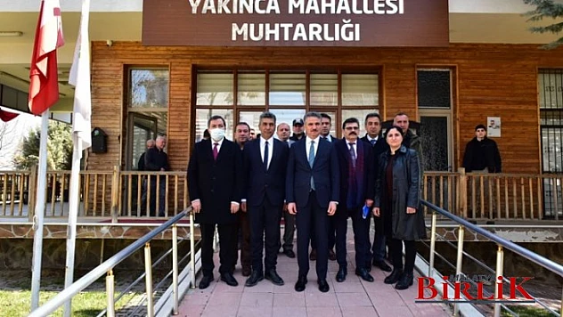 Vali Baruş, Yakınca ve Hamidiye Mahalle Muhtarlarını Ziyaret Etti