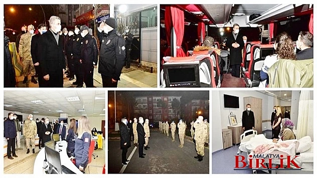 Vali Baruş, Yılın Son Saatlerinde Ziyaretlerde Bulundu