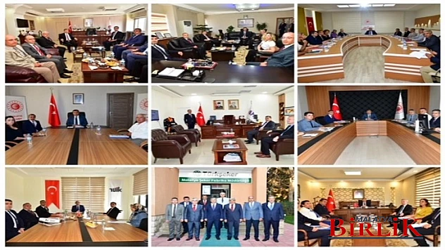 Vali Şahin, Kamu Kurum ve Kuruluşlarından Brifing Aldı