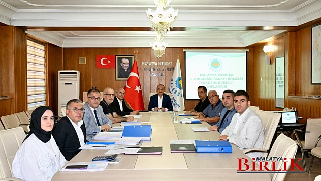 Vali Yavuz, Başkanlığında I.OSB Yönetim Kurulu ve Müteşebbis Heyet Toplantısı